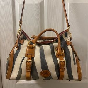 Dooney and Bourke zebra print satchel.